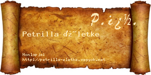 Petrilla Életke névjegykártya